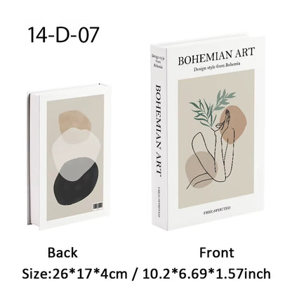 Luxury Fashion Fake Books Nooks Decorative Matisse Coffee Table Decoration Storage Box Bookshelf Bedroom Aesthetic Home Decor