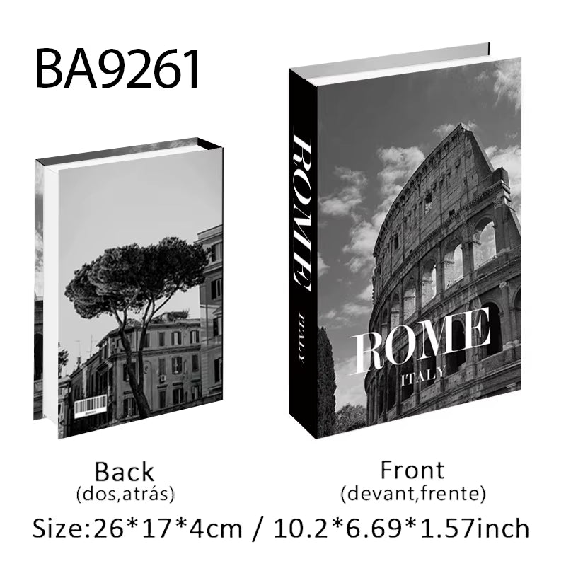 Luxury Fashion Fake Books Nooks Decorative Matisse Coffee Table Decoration Storage Box Bookshelf Bedroom Aesthetic Home Decor