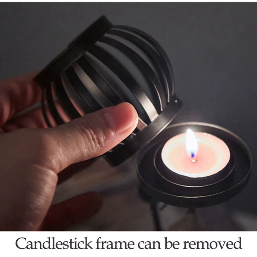 Nordic Metal Candlestick Abstract Character Sculpture Candle Holder Decor Handmade Figurines Home Christmas Decoration Art Gift