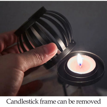 Nordic Metal Candlestick Abstract Character Sculpture Candle Holder Decor Handmade Figurines Home Christmas Decoration Art Gift