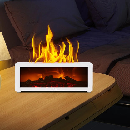 Bedroom Lasting Fragrance Machine Remote Control Mini Home Fragrance Diffuser Colorful Light Flame Essential Oil Diffuser Timing