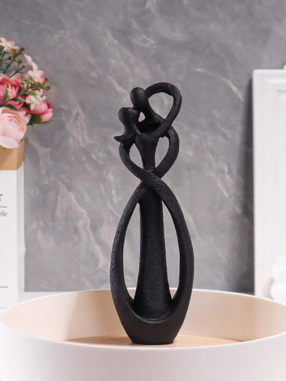 Nordic Style Creative Home Decor: Embracing Couple Sculpture for Office, Bookshelf, Living Room, Bedroom, Tabletop Decoration