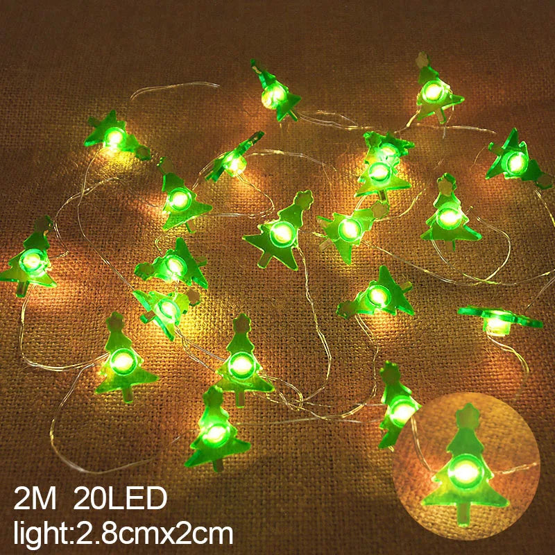 Snowflake LED Light Christmas Decorations for Home Hanging Garland Christmas Tree Decor Ornament 2025 Navidad Xmas Gift New Year