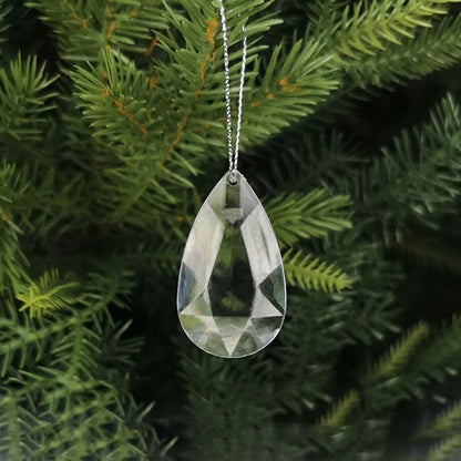 5/10Pcs Christmas Decoration Crystal Snowflake Hanging Xmas Tree Pendant Ornaments for Home Decor Party 2025 New Year Supplies