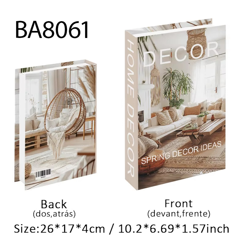 Luxury Fashion Fake Books Nooks Decorative Matisse Coffee Table Decoration Storage Box Bookshelf Bedroom Aesthetic Home Decor