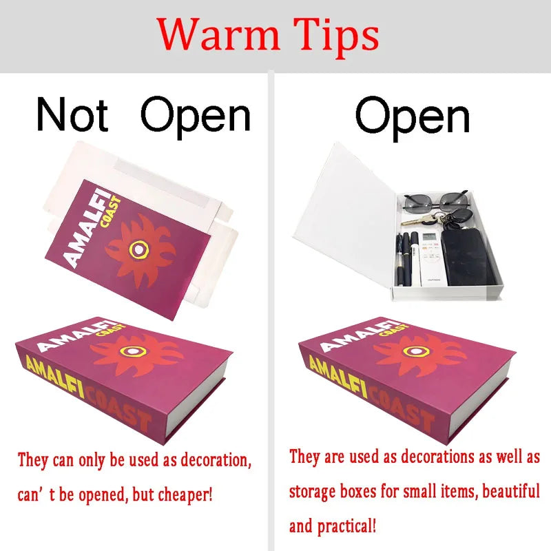 Luxury Fashion Fake Books Nooks Decorative Matisse Coffee Table Decoration Storage Box Bookshelf Bedroom Aesthetic Home Decor